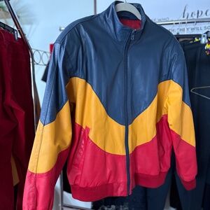 Perfect vintage genuine leather coat size m